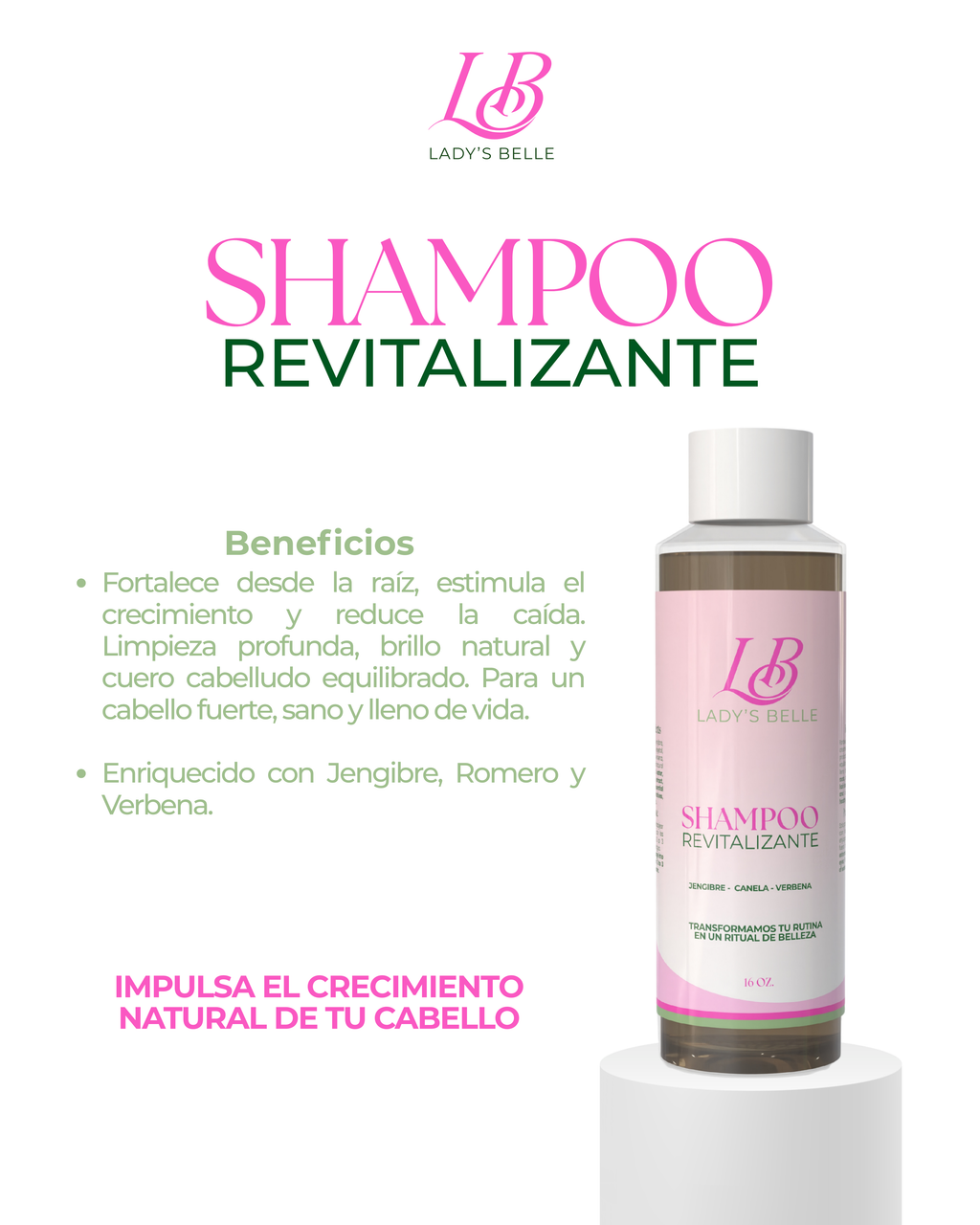 Revitalizing Shampoo with Ginger & Cinnamon – Soft, Manageable Hair from First Use