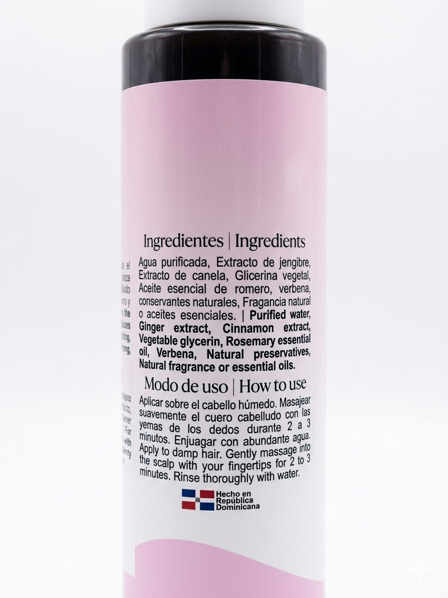 Revitalizing Shampoo with Ginger & Cinnamon – Soft, Manageable Hair from First Use